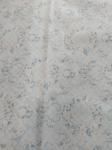 Wreaths of Roses  Rococo & Sweet cotton fabric by Lecien 31362-70 Blue