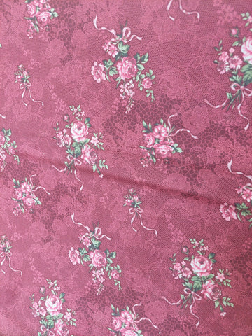 Josephine Rose cotton fabric by Lecien 30882-30 red