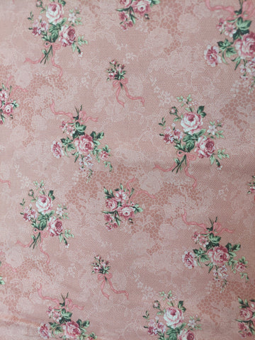 Josephine Rose cotton fabric by Lecien 30882-20 pink