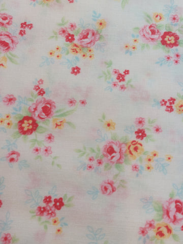 Antique Flower In Pastel by Lecien Cotton Fabric 31422-10