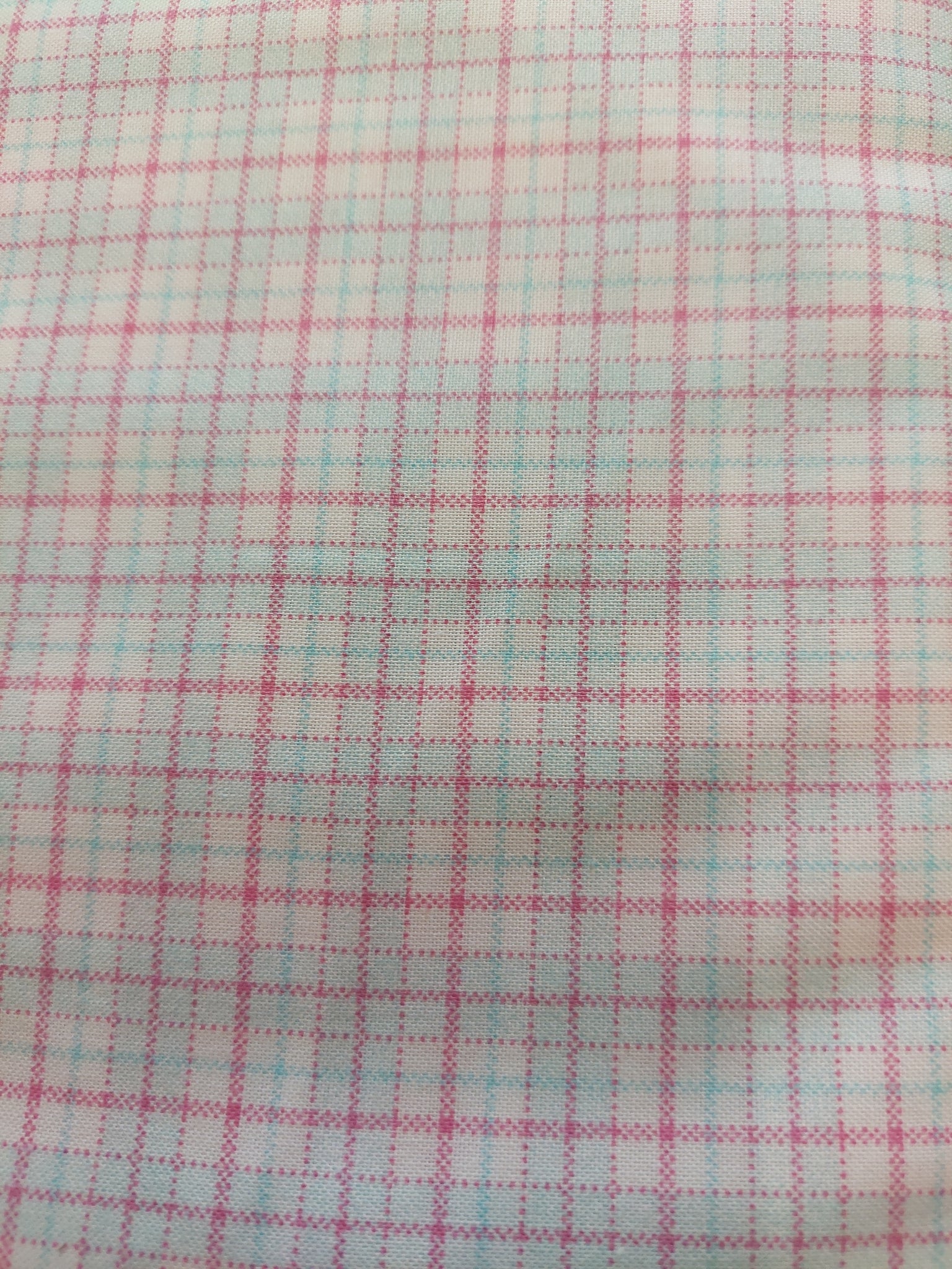 Princess Rose fabric by Lecien 30459-70 blue plaid (Copy)