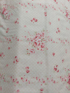 Durham cotton fabric by Lecien 9622N Roses on Ivory