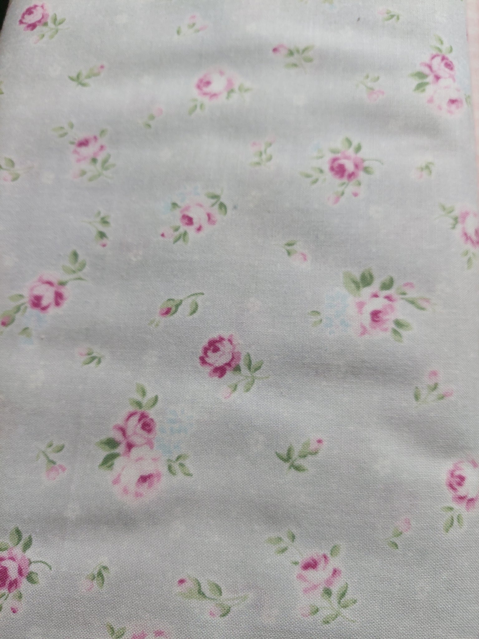 Princess Rose fabric by Lecien 31267-90 gray
