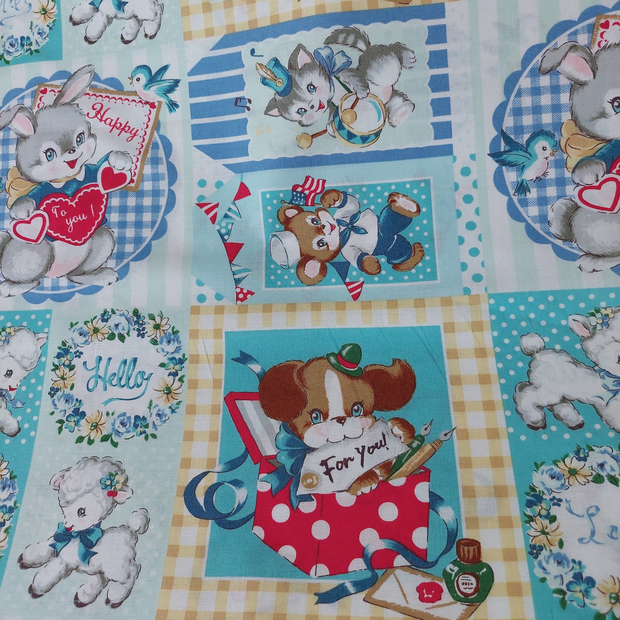 Little World cotton fabric by Quilt Gate LW2020-11D