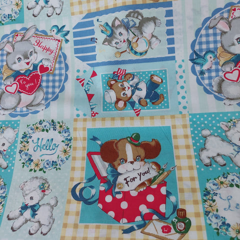Little World cotton fabric by Quilt Gate LW2020-11D