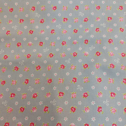 Romantic Memories cotton fabric by Quilt Gate AP8787-13E Gray background