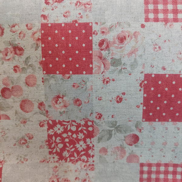 Durham fabric by Lecien 31467-30 Linen/Cotton Green