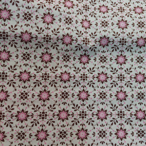 Pretty Little Things cotton fabric by Dena Designs for Free Spirit PWDF 125 Brown Daisy