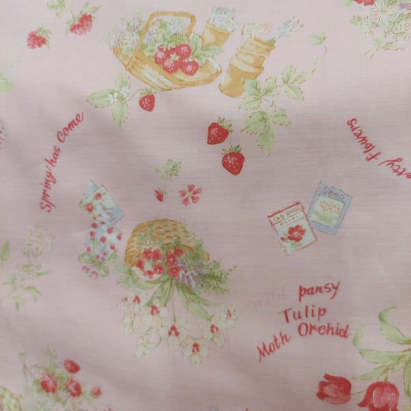 Yuwa cotton fabric  Summer Market Flowers FO826105B