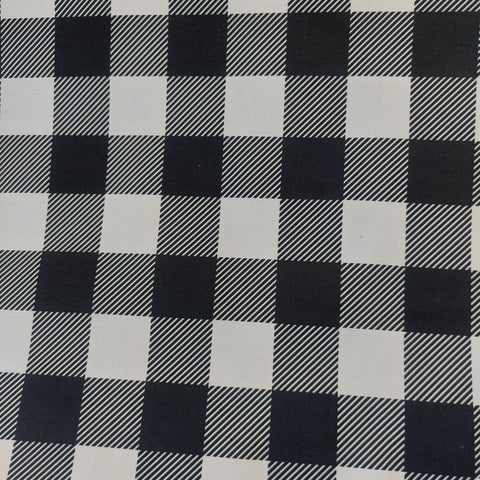Buffalo Check cotton fabric by Paintbrush Studios Black and White 120-22024