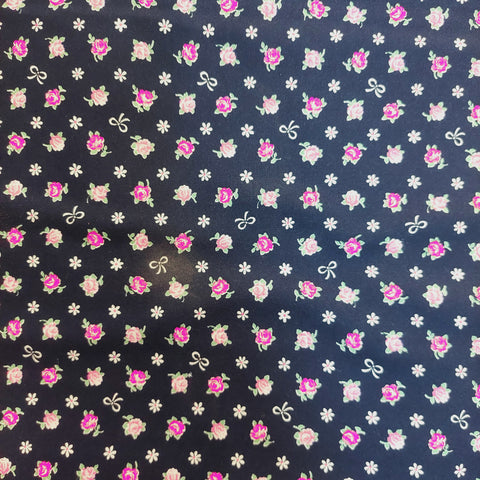 Romantic Memories cotton fabric by Quilt Gate AP8787-13F Navy Blue