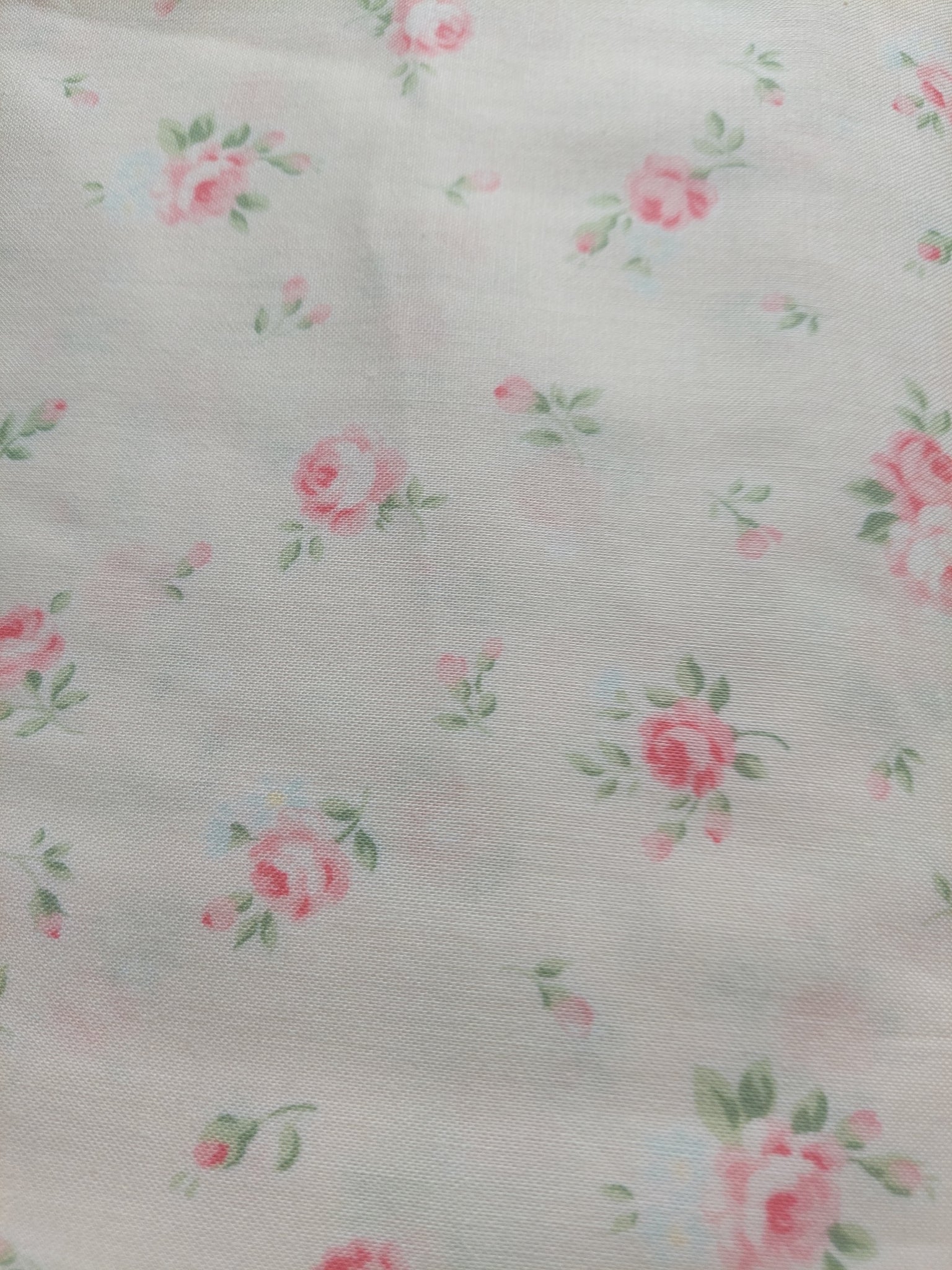 Princess Rose fabric by Lecien 31267-10 cream