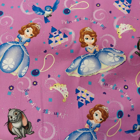 Disney cotton fabric by Springs Creative CP52381 Sophia and Friends Princess in Training