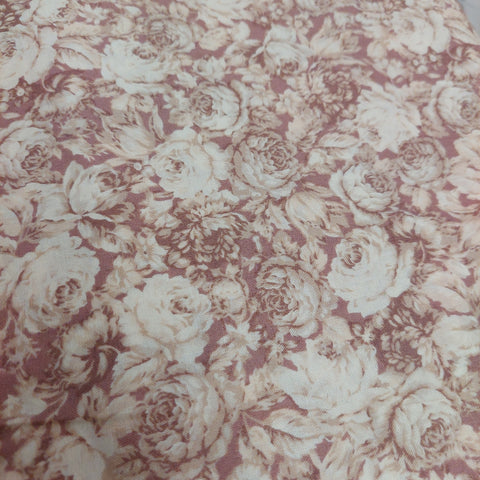 Amelia cotton fabric by Quilt Gate MR2170-14D Roses on Purple
