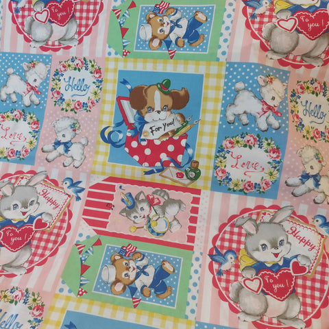 Little World cotton fabric by Quilt Gate LW2020-11E