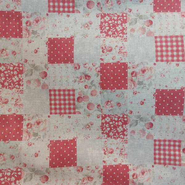 Durham fabric by Lecien 31467-30 Linen/Cotton Green