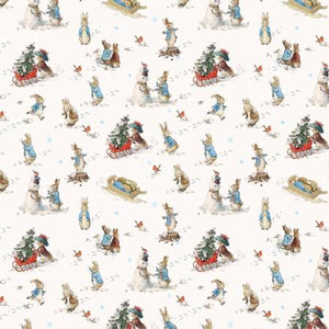 Peter Rabbit Christmas Traditions by The Craft Cotton Company 2802C-05 Rabbits in Snow