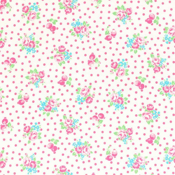 Flower Sugar cotton fabric by Lecien 31028-10