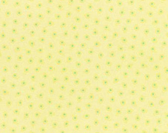 Flower Sugar cotton fabric by Lecien 31132-50 Floral on Yellow