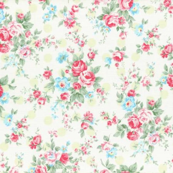Princess Rose fabric by Lecien 31265-60