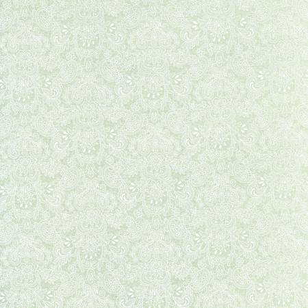 Robins Egg Lace Floral  Rococo & Sweet cotton fabric by Lecien 31864-60