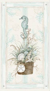 Reserved Listing-- Fabric Panel 39618-241 Seahorse