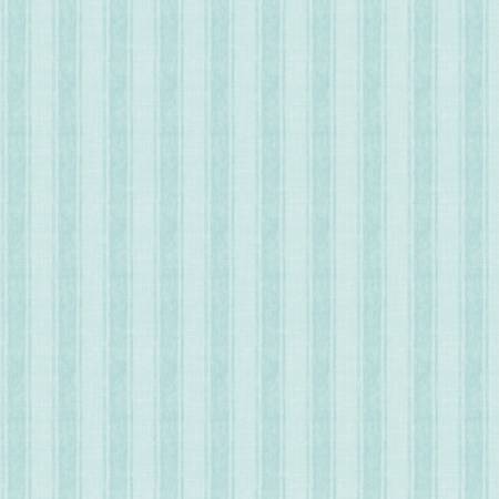 Coastal Wishes By Susan Winget Cotton Fabric Stripes on Blue 39625-441