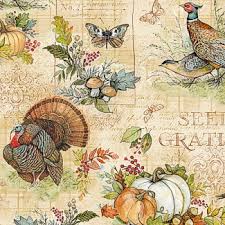 Seeds of Gratitude cotton fabric by Wilmington Prints   39655-278 brown