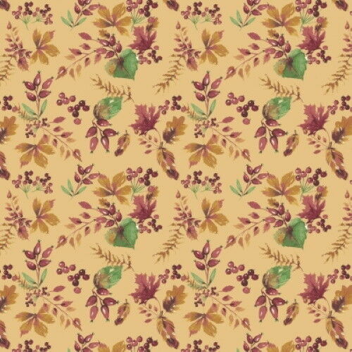 Fables Collection by Laura Ashley for Camelot Fabrics  Cotton Fabric Leaves 711804-01