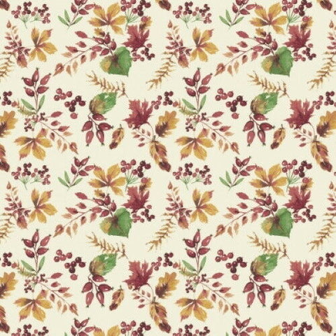 Fables Collection by Laura Ashley for Camelot Fabrics  Cotton Fabric Leaves 711804-02
