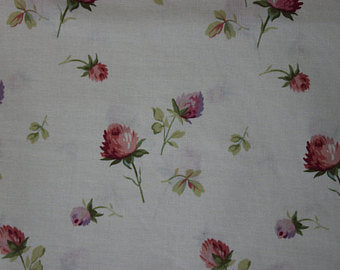 Yuwa cotton fabric  Floral on Ivory 816518A