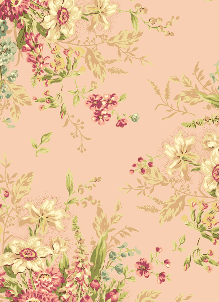 Jessica Cotton Fabric by Quilt Gate MR2130-11B Roses on Pale Pink