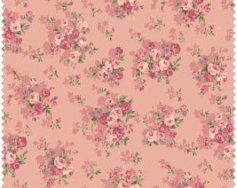 Grace cotton fabric by Quilt Gate MR2140-14B Bouquets on Pink