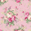 Rose Garden RU2410-11B Large bouqet on pink by Quilt Gate