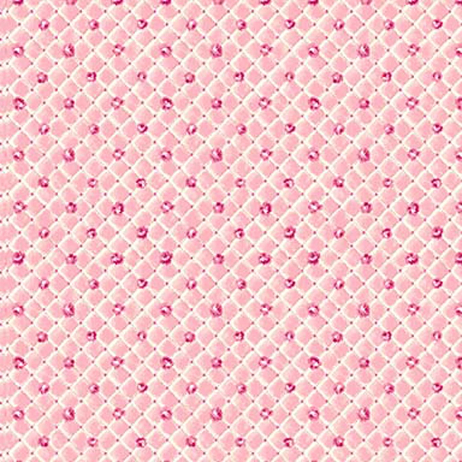 Rose Garden RU2410-15B Rose Lattice Print  on Pink by Quilt Gate