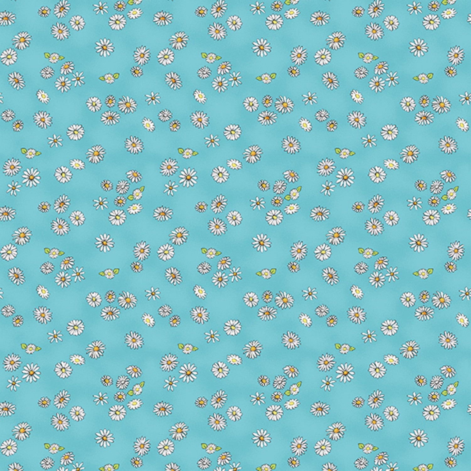 Sky Daisies Daisy Daisy  Cotton Fabric by Clothworks Y2655-98