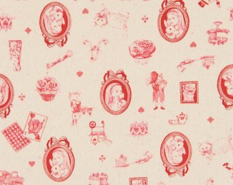 Alice in Wonderland cotton fabric by Cosmo AP42409-1A