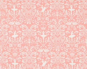 Ballerina cotton fabric by Cosmo AP55405-1B Pink