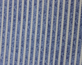 Ribbon Stripe Floral cotton fabric by Lakehouse Dry  Goods Penelope LH11048peri