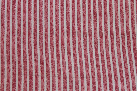 Ribbon Stripe Floral cotton fabric by Lakehouse Dry  Goods Penelope LH11048pink
