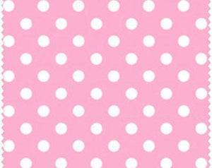 Pam Kitty cotton fabric by Lakehouse Dry  Goods  LH13030 Pink Big Dot