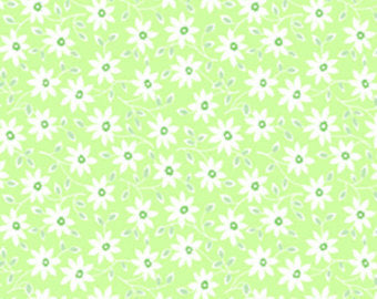 Pam Kitty cotton fabric by Lakehouse Dry  Goods  LH14006celery