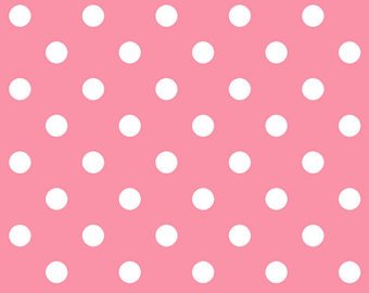 Little World cotton fabric by Quilt Gate LW1909-18A Dot on Pink