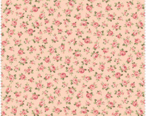 Grace cotton fabric by Quilt Gate MR2140-15B Roses on Peach