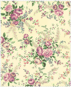 Sweet Charms cotton fabric by Quilt Gate MR2150-13E Purple Roses