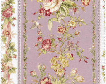 Amelia cotton fabric by Quilt Gate MR2170-12D Rose Stripe Purple
