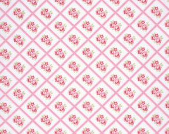 Lulu Roses  cotton fabric by Tanya Whelan for Free Spirit PWTW095pink