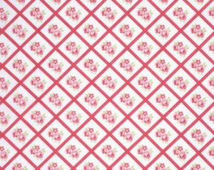 Lulu Roses  cotton fabric by Tanya Whelan for Free Spirit PWTW095red