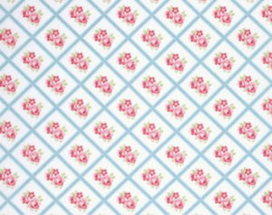 Lulu Roses  cotton fabric by Tanya Whelan for Free Spirit PWTW095sky