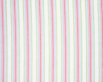 Lulu Roses  cotton fabric by Tanya Whelan for Free Spirit PWTW097white stripe